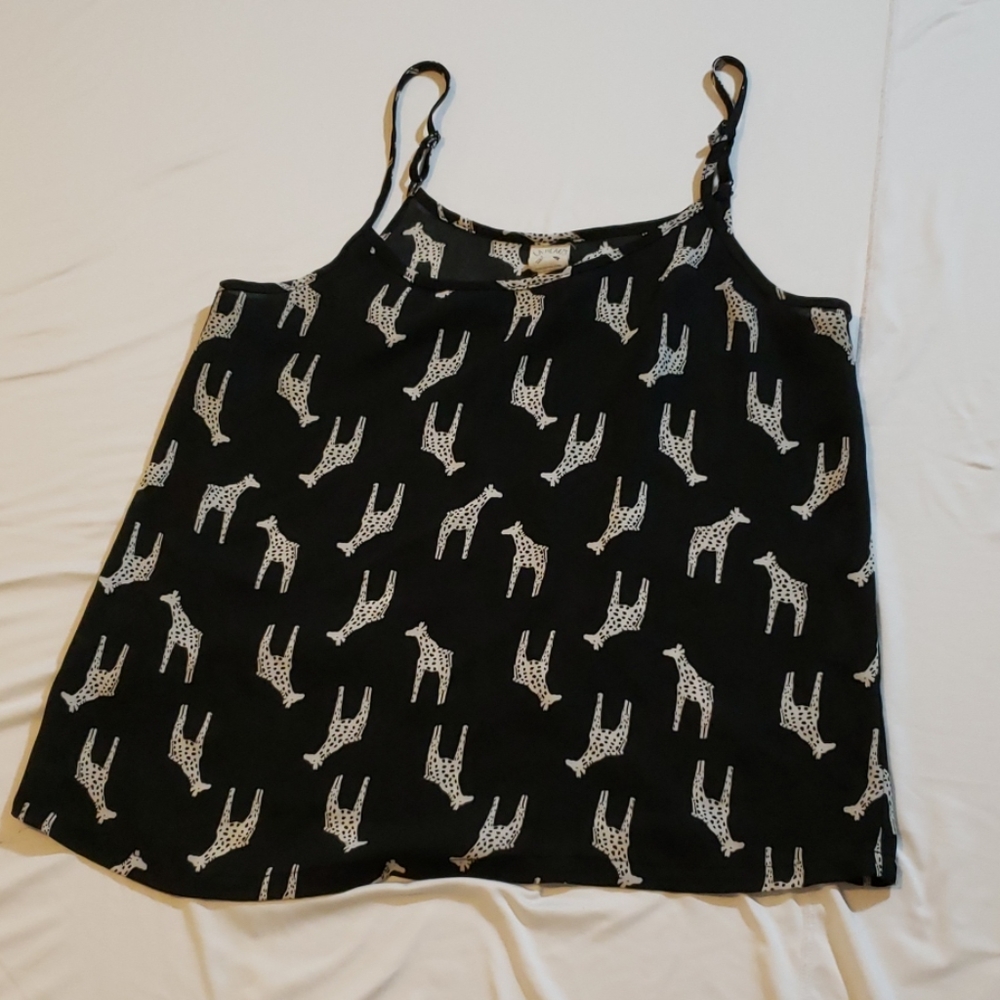 Black giraffe cami